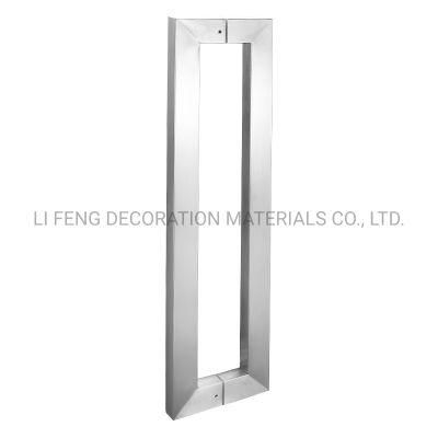 Stainless Steel Glass Door Square Tube Handle for Door Hardware