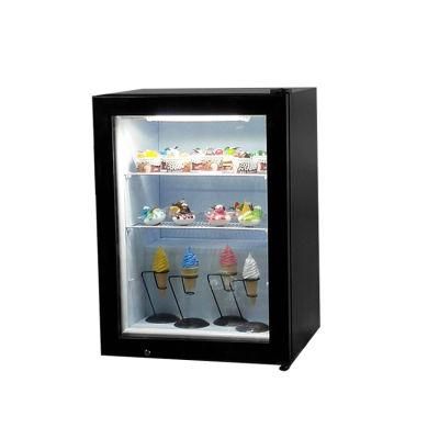 CE ETL Single Door Upright Glass Showcase Ice Cream Freezer SD-98