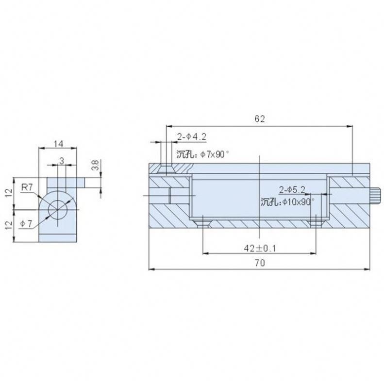 Xk411-70 Concealed Cabinet Glass Door Hinge Glass Window Hinge