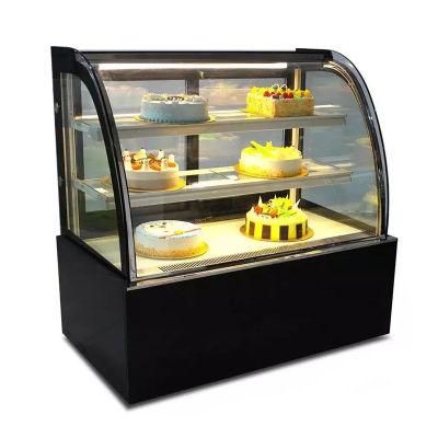 Commercial Multifunctional 2m 3 Layers Bakery Cake Display Showcases