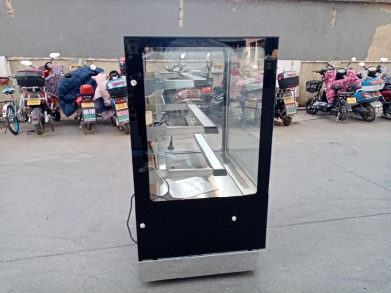 Customized Insulating Glass Floor Standing Cake Showcase/Display Freezer/Bakery Display Cabinet