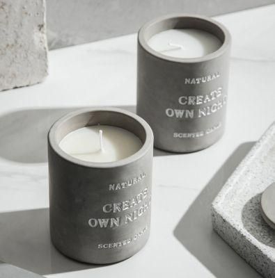 Wholesale Customized Candles Eco-Friendly Scented Candle Jar Concrete Jar Candle Holder