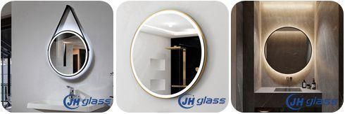 Rectangle Metal Frame Wall Mirror for Bathroom Wall Mounted Vanity Mirror Rounded Corner Gold Frame Decorative Mirrors for Living Room Bedroom