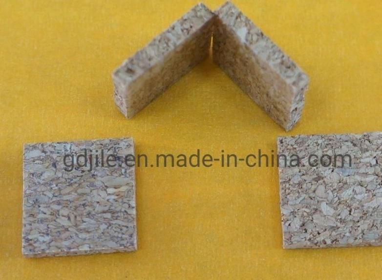 Adhesive Glass Cork Pads 18*18*4mm on Rolls