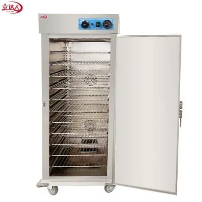 Restaurant Equipment Stainless Steel 11 Layers Mobile Single Door Hold Cabinet Food Warmer Cabinet Cart Kitchen Appliance