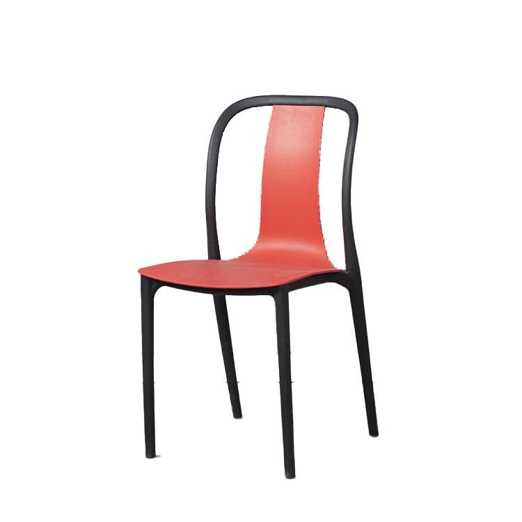 Nordic Style Home Wedding Garden Banquet Dining Chair Furniture Plastic Metal Frame Restaurant Dining Chairs