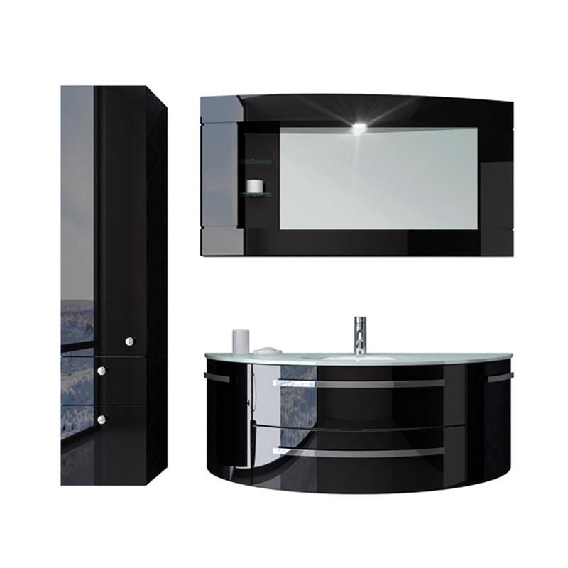 Hotel Modern Storage Vanity PVC Bathroom Cabinet