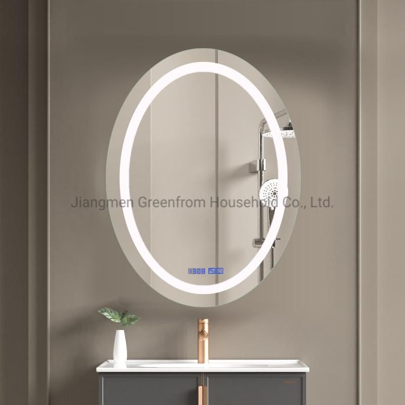 Oval Shape LED Light Fog Free Bath Room Mirror