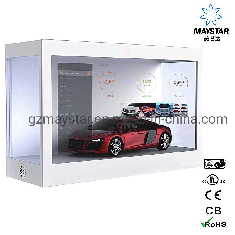 22 32 43 50 55 65 75 86 100 Inch Digital Video Player Multi Touch Advertising Player Display Digital Signage Screen Panel Transparent LCD Box Display Showcase