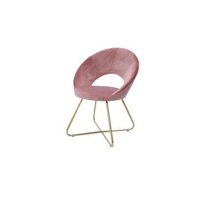 Modern Design Fabric Wedding Event Restaurant Furniture Metal Leg Dining Chair