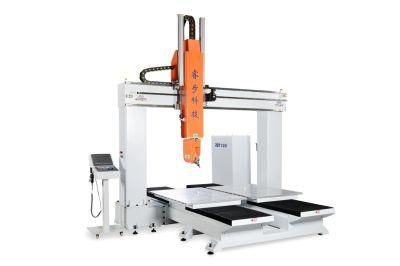 Rbt High Rigidity Six 6 Axis Multi Axis CNC Router for Rubber, Carbon Fiber, Resin, Glass Steel Engraving Punching Trimming and Cutting