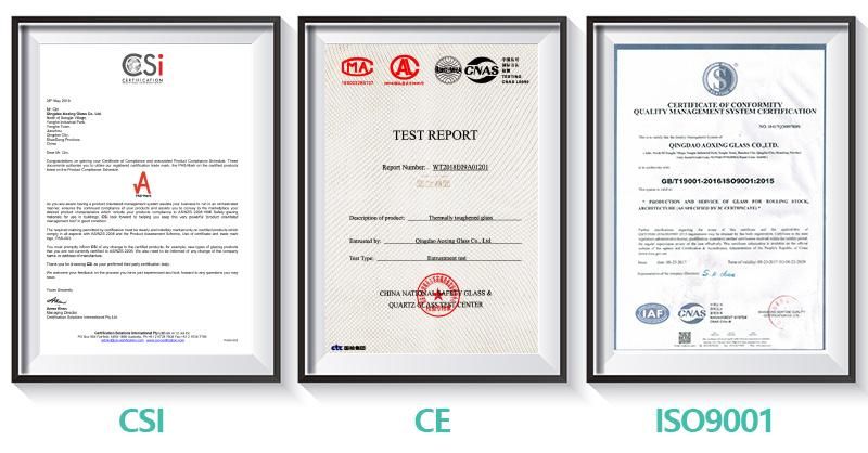 Professional Production 3-19mm Super Transparent Glass, with Ce, ISO9001 Certification