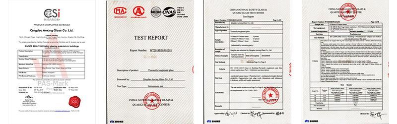 Customizable 2-19mm Float Glass, Used to Have Ce and ISO Certification