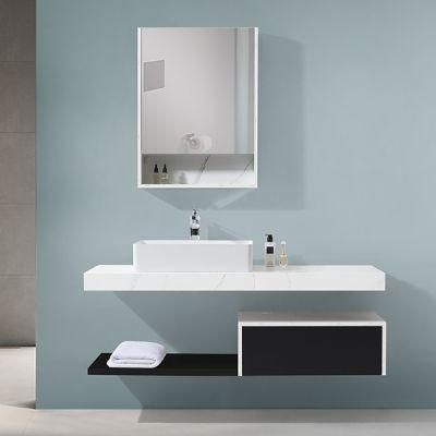 Best Selling Wall Mounted Ceramic Wash Basin Bathroom Vanity with Mirror Cabinet