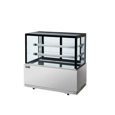 1.2m Luxury Square Glass Bakery Display Chiller Cake Chiller Showcase