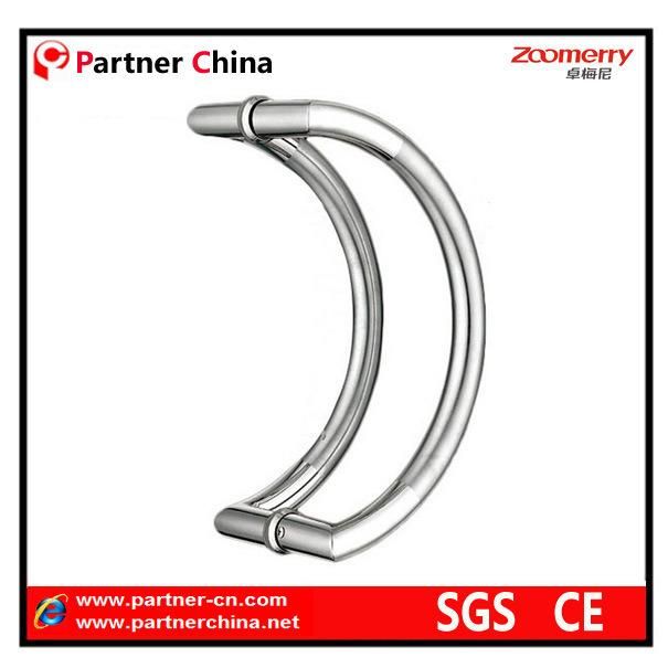 High Quality Stainless Steel Shower Door Satin O Shape Door Handle