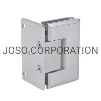 Brass Hinge Glass Hinge Bathroom Hinge Showroom Hinge Glass to Wall Hinge 90 Degree Bright Chrome