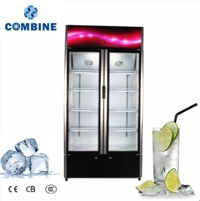 Good Price Glass Door Commercial Refrigerated Showcase for Supermarket