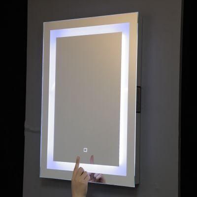 Rectangle Wall Mounted LED Bathroom Backlit Bluebooth Mirror