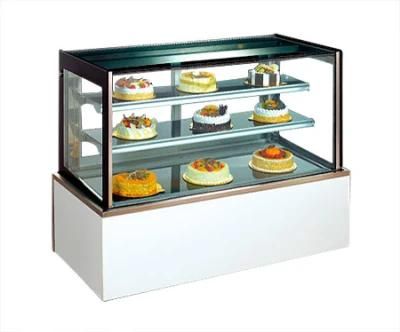 Different Sixe Can Be Option Right-Angle Glass Door Cake Showcase