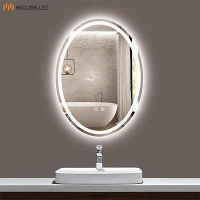 Copper Free and Lead Free Oval Shape Illuminated Light LED Vanity Bathroom Mirror