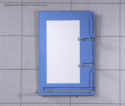 Nice Home Decorative Bathroom Blue Resin with Shelf Mirror