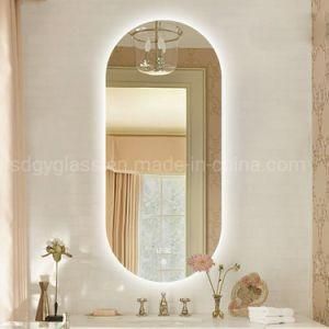 Modern Design Full Length Stand LED Mirror for Bathroom
