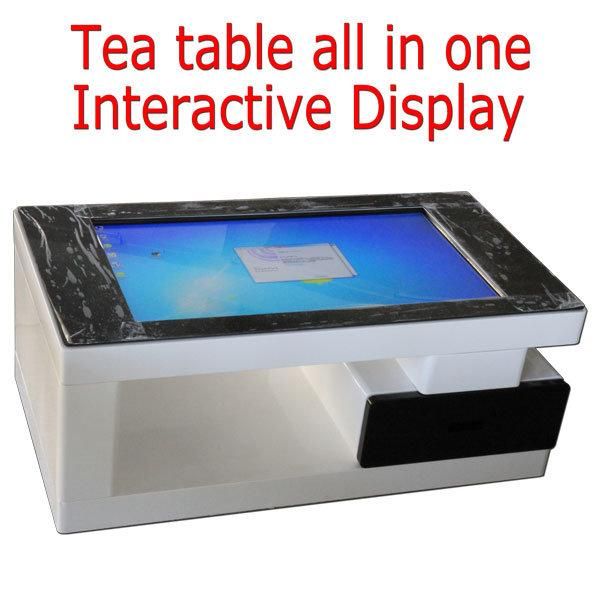 43, 55 Inch Interactive Advertising LCD Multi Touch Screen Display Smart Coffee/Bar Table