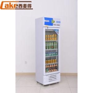Glass Door Upright Soft Drink Beverage Display Cooler Freezing Showcase for Sale