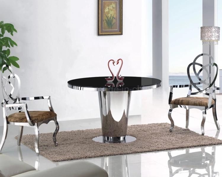 Fashion Designs Hotel Wedding Silver Stainless Steel Dining Table