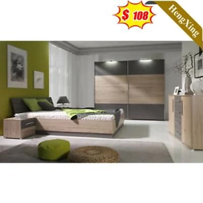 Minimalist Style Combination Home Hotel Chinese Furniture Wooden Bed Bedroom Set