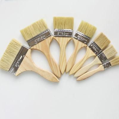 Factory Wholesale Paint Brush Wholesale Bristle Brown Hair Waterproof Pig Hair Brush
