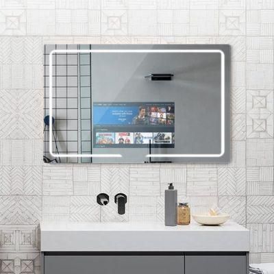 Smart Mirror 15.6 Inch Interactive Bathroom TV Mirror Intelligent Magic Mirror Glass Touch Screen Mirror for Hotel Smart Home with Android OS