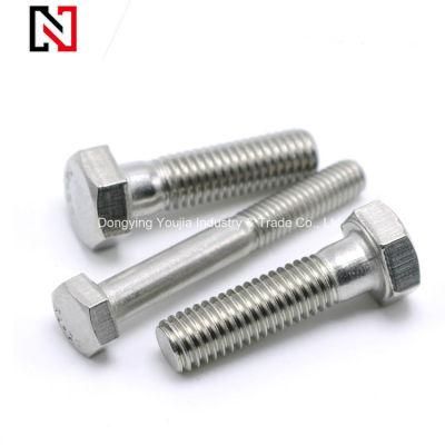Stainless Steel Hexagon Head Screw with DIN ISO JIS ANSI Standard