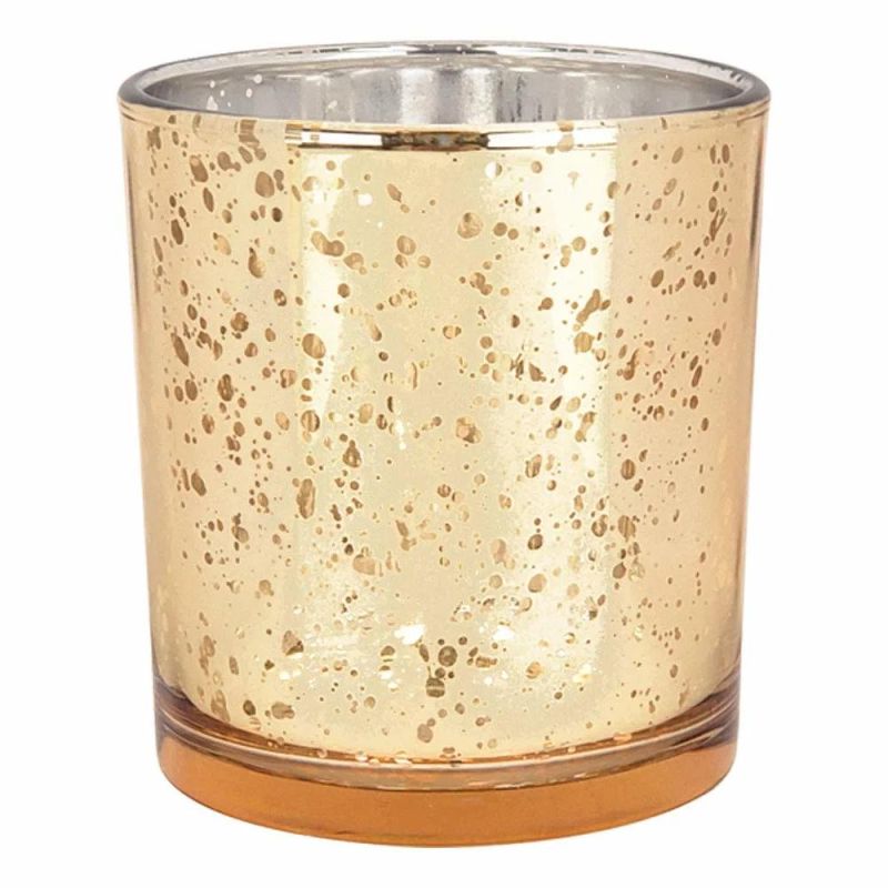 Vss Mercury Gold Tealight Glass Candle Holders for Weddings Parties