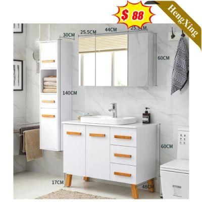 Simple Style Cheap Wholesale Wall Mounted Bathroom Vanity Cabinet with Glass Mirror