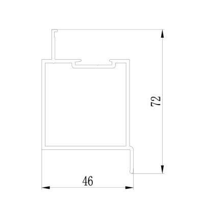 High Quality Aluminium Extrusion Profile for Doors and Windows South Africa