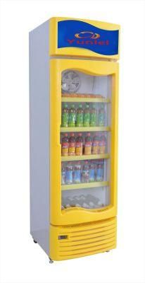 China Factory Custom Direct Cooling Vertical Beverage Cooler Showcase with Three/Double Door