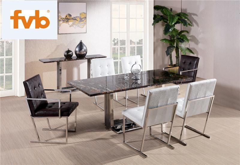 2018 High Quality Dining Table with Steel Frame for Sale