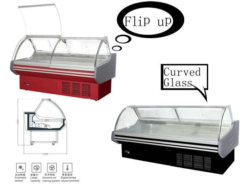 Supermarket Meat Display Counter 2.5m Display Counters