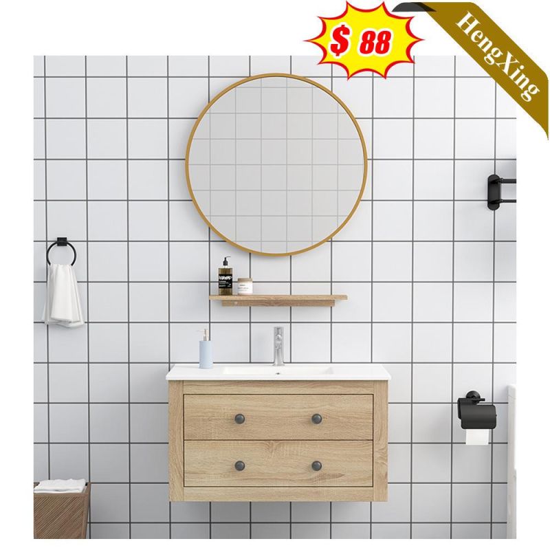 Simple Wholesale Design Stylish Hot Sell Glass Basin Bathroom Cabinet with Mirror