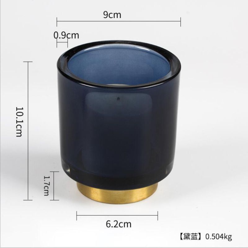 Vss Luxurious Thick Wall Tealight Glass Candle Holder for Home Decoration