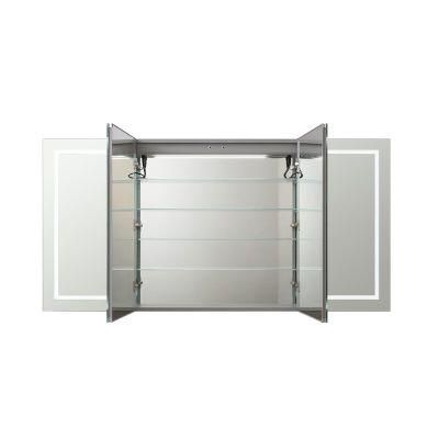 LED Strip Double Door Cabinet From China Leading Supplier with Soft Closed Hinge