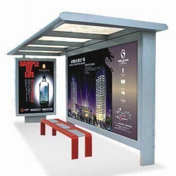 Stainless Steel Outdoor Economic Bus Stop Shelter (HS-BS-D043)