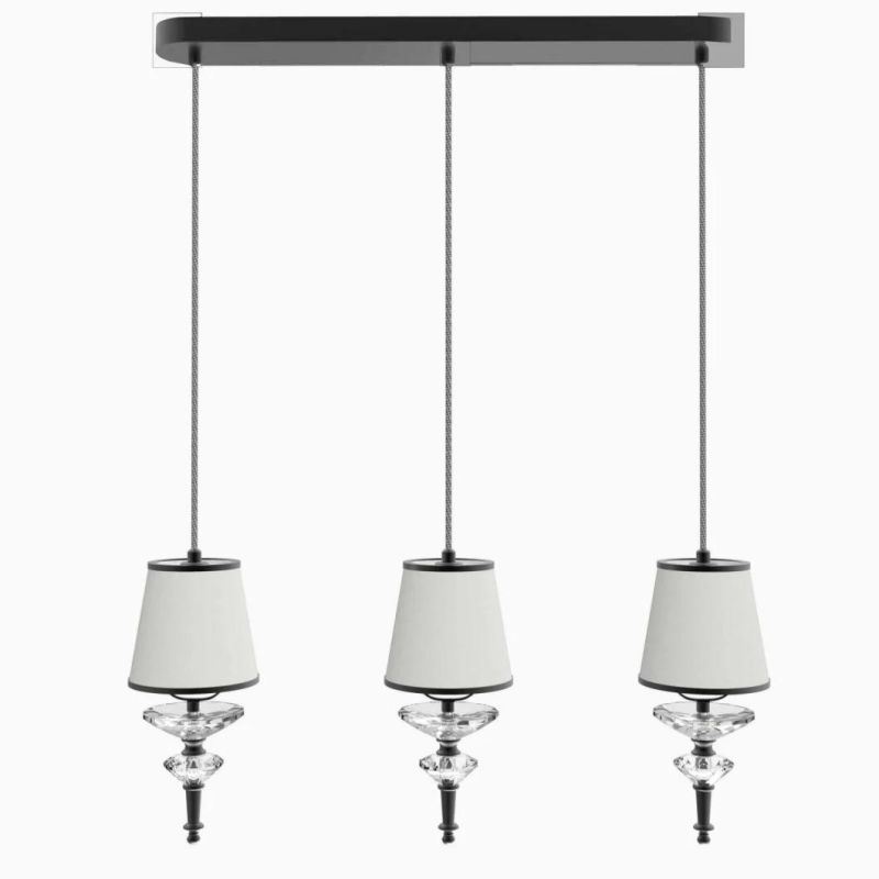 Modern Style for Home Lighting Furniture Decorate Indoor Living Room Black Custom Colour Glass Light Hanging Decoration Design Pendant Lamp Factory Supply