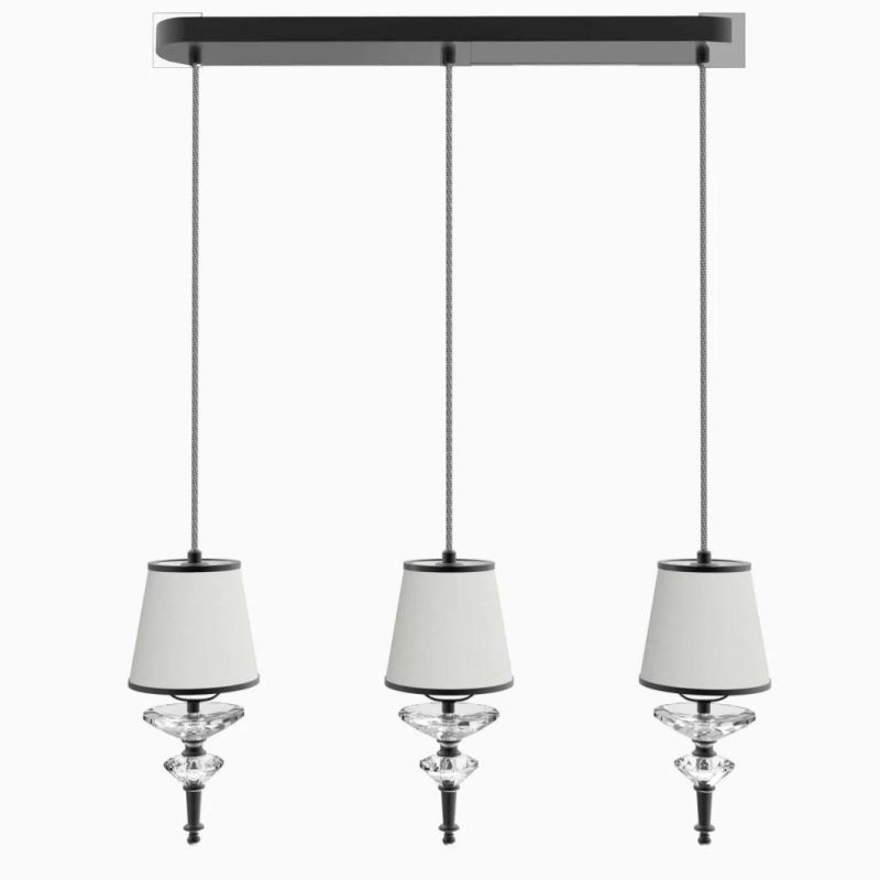 Modern Style for Home Lighting Furniture Decorate Indoor Living Room Black Custom Colour Glass Light Hanging Decoration Design Pendant Lamp Factory Supply