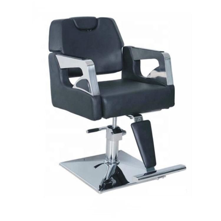 Hl- 985 Salon Barber Chair for Man or Woman with Stainless Steel Armrest and Aluminum Pedal