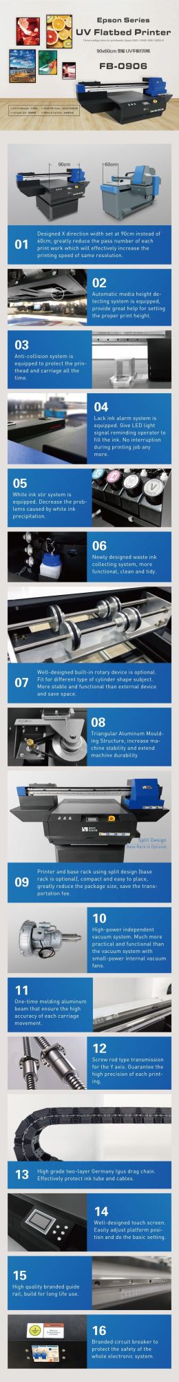 Sinocolor All Material Best Digital I3200 LED UV Flat Bed Pen Glass Bottle Acrylic Inkjet Rotary Printer Machine for Sale