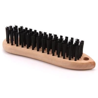 Wholesale Nylon Wire Brush Waterproof Removing Rust Grass Tree Wooden Handle Wire Brush Nylon