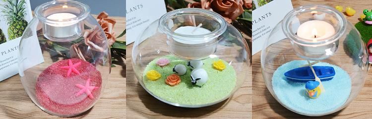 Home DIY Decoration Glass Micro Landscape Ecological Bottle Glass Candlestick